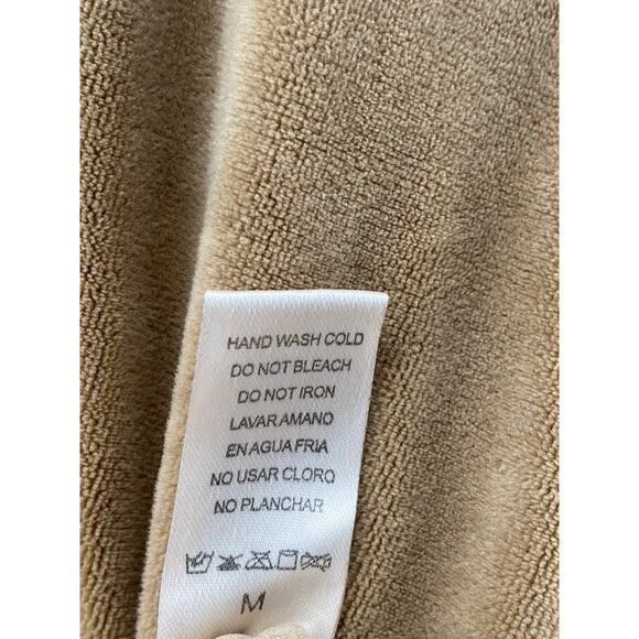 ROMA CONCEPTS By ROSEE Women's Brown Faux Suede Pullover Cropped Hoodie SZ M - Picture 10 of 11